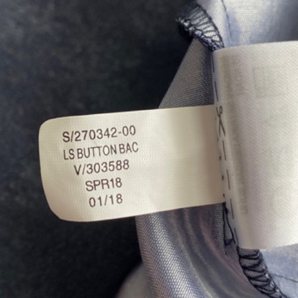 Banana Republic Metallic Shimmer Rugby Striped Blouse - Picture 11 of 12